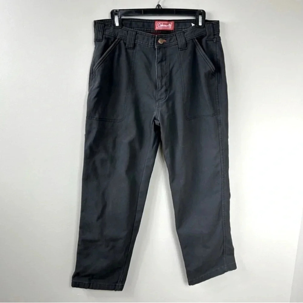 Coleman men's underlined black denim durable pants Sz 32/30